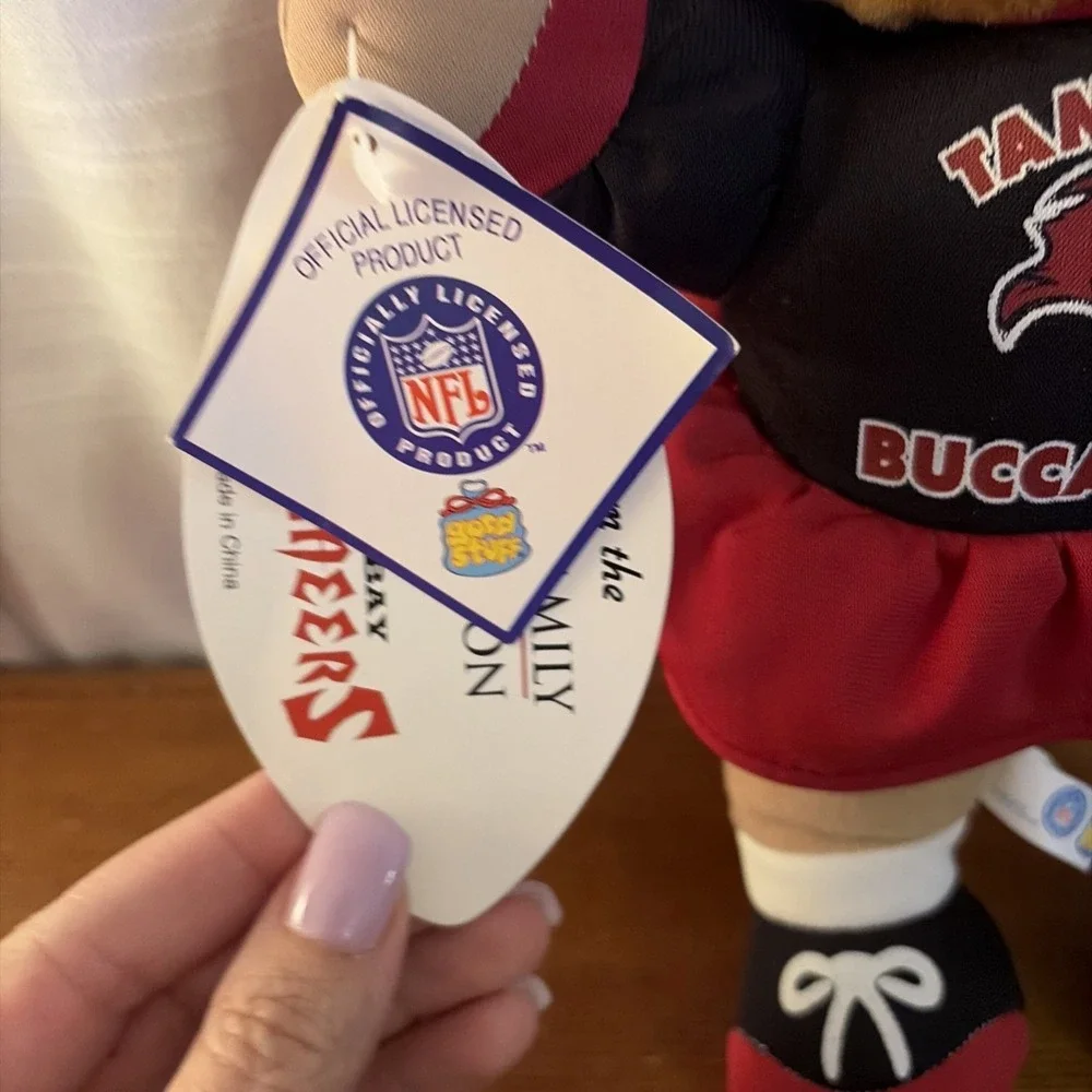 Vintage 1999 Tampa Bay Buccaneers Teddy Bear Cheerleader 12 Inches Tall ~‎ NEW